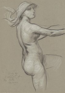 Studie für Die Schicksale sammeln die Sterne, 1884-1887