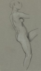 Studie für Die Schicksale, die Sterne sammeln, 1884-1887 von Elihu Vedder