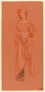 Studie für "Hochzeitsprozession" von Elihu Vedder