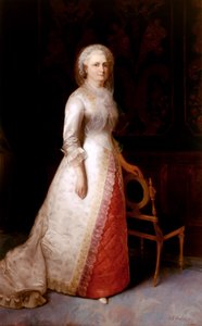 Martha Dandridge Custis Washington (Frau von George Washington) von Eliphalet Frazer Andrews