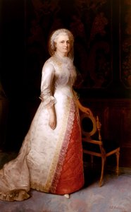 Martha Dandridge Custis Washington (Frau von George Washington) von Eliphalet Frazer Andrews