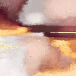 Goldener Blush Abstrakt von Elisabeth Fredriksson