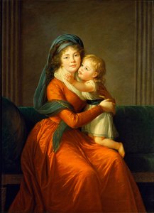 Porträt von Prinzessin Alexandra Golitsyna und ihrem Sohn Piotr von Élisabeth Louise Vigée Le Brun