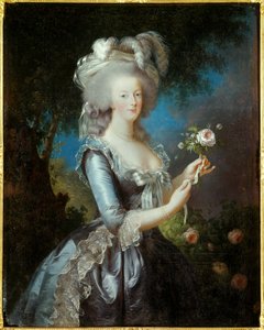 Rosenporträt von Marie Antoinette von Lothringen Habsburg von Elisabeth Louise Vigee Lebrun
