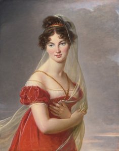 Porträt von Aglae Angelique Gabrielle de Gramont, Ehefrau von General Alexander Lvovich Davy von Elisabeth Louise Vigee Lebrun