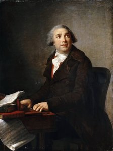 Porträt von Giovanni Paisiello 1740-1816 am Cembalo von Elisabeth Louise Vigee Lebrun
