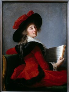 Porträt der Baronin von Crussol. Gemälde von Marie Elisabeth Louise Vigee Le Brun (oder Vigee-Lebrun oder Vigee Lebrun) (1755-1842)