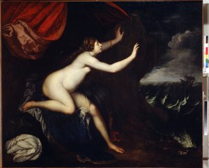 Ariadne, von Theseus verlassen von Elisabetta Sirani