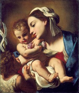 Madonna und Kind mit dem kleinen Johannes, 1664 von Elisabetta Sirani