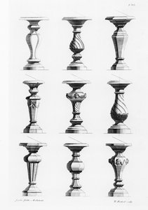 Sockel, aus Ein Buch der Architektur, von James Gibbs (1682-1754), veröffentlicht 1739