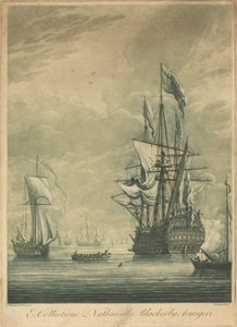 Schifffahrtsszene aus der Sammlung von Nathaniel Blackerby, 1720er Jahre von Elisha Kirkall