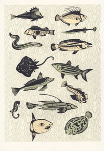 Gelber Japanischer Fisch, 2016 von Eliza Southwood