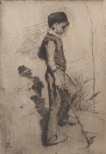 Junge mit einem Stock, 1881-83