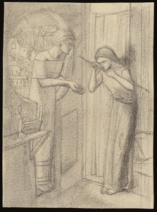 Clerk Saunders von Elizabeth Eleanor (1834 62) Siddal