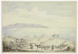 Blick auf Dalkey von der Straße