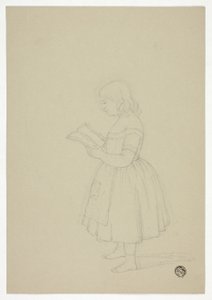 Junges Mädchen beim Lesen von Elizabeth Murray