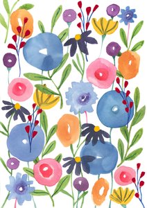 Boho-Blumen, 2018 von Elizabeth Rider