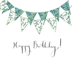 Alles Gute zum Geburtstag Girlande, 2018 von Elizabeth Rider