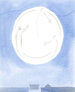 Nach der Beichte: Die Heiligste Dreifaltigkeit zeigte mir durch ein Bild, dass jede der drei göttlichen Personen - ein Gott - mir jede Sünde und jedes Versagen vergab und mich einlud, freudig zu sein, 2004 von Elizabeth Wang