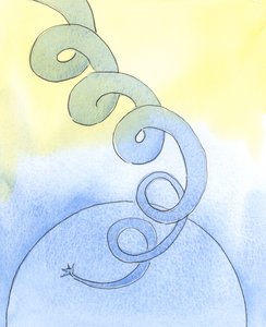 Wie eine Bohnenstange hoch in den Himmel wächst, so sollte unser spirituelles Leben zum Himmel 