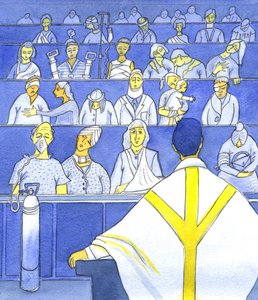 Wenn der Priester seine Gemeinde betrachtet, sich darauf vorbereitet zu predigen und zu lehren, sollte er sich daran erinnern, wie bedürftig sie sind