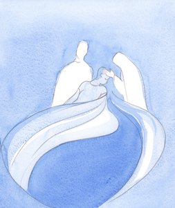 Christus und Unsere Liebe Frau sind wie himmlische Begleiter, die uns helfen, während etwas Wunderbares aus geistlicher Unruhe und Ausdauer geboren wird