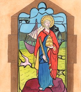 Christus brachte mir das Bild von St. Peter in meiner örtlichen Kirche in den Sinn, sagend von Elizabeth Wang