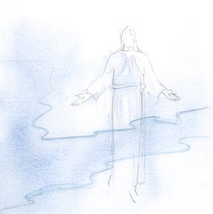 Christus ist hinter zwei Schleiern verborgen