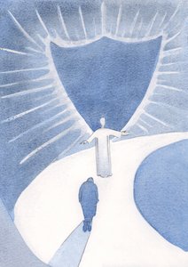 Christus ist unser Führer, der uns sowohl vor dem blendenden Licht des Himmels schützt als auch uns auf die Herrlichkeit vorbereitet