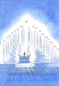 Christus ist mit seinen heiligen Engeln bei unserer Novene und Benediktion anwesend; und unsere Liebe freut sich über unsere unerschütterliche Zuneigung von Elizabeth Wang