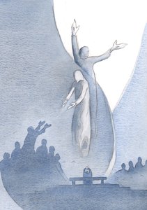 Christus ist wahrhaft eins mit uns durch sein Fleisch und Blut und auch eins mit dem Vater (zu dem er uns zieht) wegen seiner Göttlichkeit von Elizabeth Wang