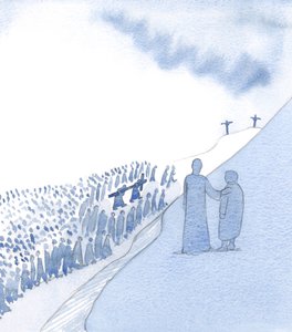 Christus schaut zärtlich auf unser Gedenken an sein heiliges Leiden. Er liebt unsere Hingabe und sieht, wie wir in Demut voranschreiten