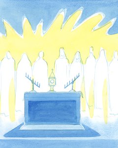 Christus liebt es, seinen Freunden durch seine wirkliche Gegenwart im Allerheiligsten Sakrament Erfrischung und neuen Mut zu bringen von Elizabeth Wang