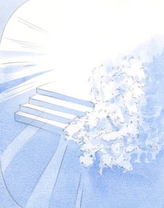 Gott begrüßte seine gemarterten Mönche in der Gesellschaft der Heiligen. Weiße Blüten schmückten den Eingang zur Herrlichkeit