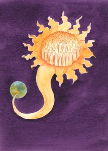 Der Himmel ist wie ein helles Zuhause weit über der Dunkelheit der Erde; ein erhabener Zustand; ein freies Geschenk, dessen wir nicht würdig sind von Elizabeth Wang