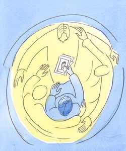 In der Liebe der drei göttlichen Personen gehalten, können wir für andere Fürbitte leisten von Elizabeth Wang