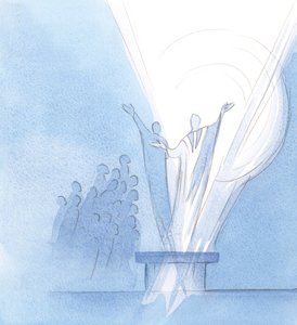 In der Kommunion sah ich, dass Christus mich dem Vater anbot, wie ich Christus mich selbst anbot, vereint in unserem Verlangen nach Gottes Herrlichkeit von Elizabeth Wang