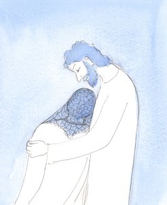 In der Heiligen Kommunion kann Christus uns so nahe ziehen, dass wir unseren Kopf an seine Brust legen können, wie St. Johannes von Elizabeth Wang