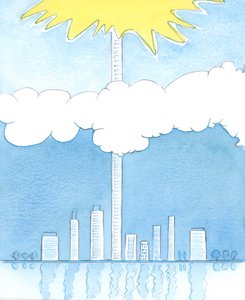 Durch Vertrauen in Gott und Gehorsam gegenüber seiner Kirche kann jemand so hoch gebracht werden, als ob er auf die Spitze eines Gebäudes geführt wird, das bis zum Himmel reicht