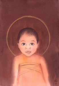 Jesus Christus ist wahrer Gott, der unsere menschliche Natur annahm, mit der Demut und Güte, als bloßes Kind unter uns zu kommen von Elizabeth Wang