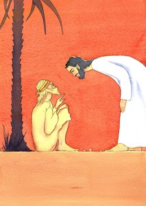 Jesus heilt den blinden Mann