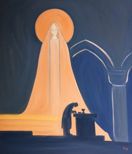 Jesus ist wirklich Marias Sohn; alles, was er in seiner heiligen Menschheit hat, kommt von seiner heiligen Mutter
