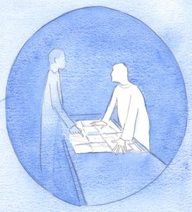 Einige, die zögern, Christus zu folgen, zeigen auf die Landkarte des Lebens und verlangen, dass Christus sie nur über leichtes Gelände führt