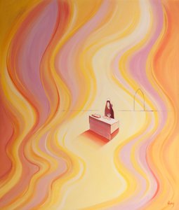 Die Herrlichkeit Christi in der Messe ist wie ein Feuer, das das Heiligtum erleuchtet von Elizabeth Wang