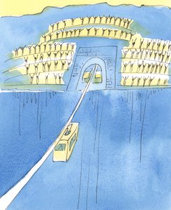Die Reise vom Leben zum Tod ist wie eine Seilbahnfahrt zwischen zwei Bergen