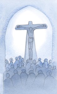 Das Opfer, das Christus dem Vater darbringt, ist ewig, für die Erlösung aller, die ihr Vertrauen in ihn setzen von Elizabeth Wang