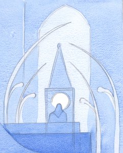 Die Seele, die Christus nach der Heiligen Kommunion sakramental enthält, ist wie eine lebendige Monstranz, in der andere Menschen Christus finden können, 2002 von Elizabeth Wang