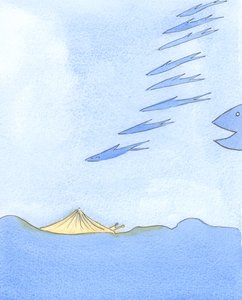 Diejenigen in der Kirche, die stolz oder ehrgeizig sind, sind wie Fische, die aufgeregt umherflitzen und weit reisen, aber in Gefahr durch größere Fische sind