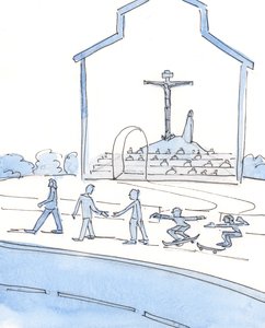 Diejenigen, die sich nicht die Mühe machen, zur Messe zu gehen, sind in Gottes Augen mehr als nur faul, 2004 von Elizabeth Wang
