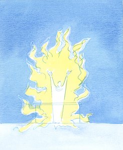 Wann immer das Heilige Opfer von unserem Altar dargebracht wird, lobt Christus, der in sakramentaler Form gegenwärtig ist, den Vater in der feurigen Liebe des Heiligen Geistes